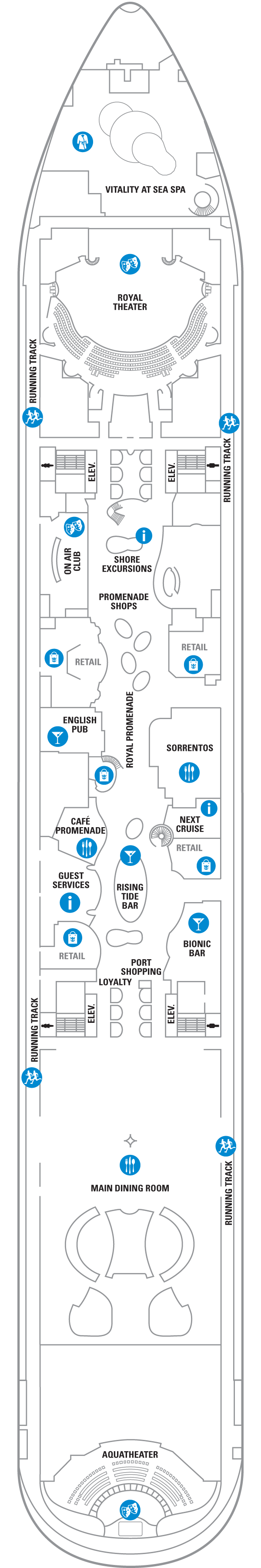 Deck 5 Symphony of the Seas Deck Plans Royal Caribbean