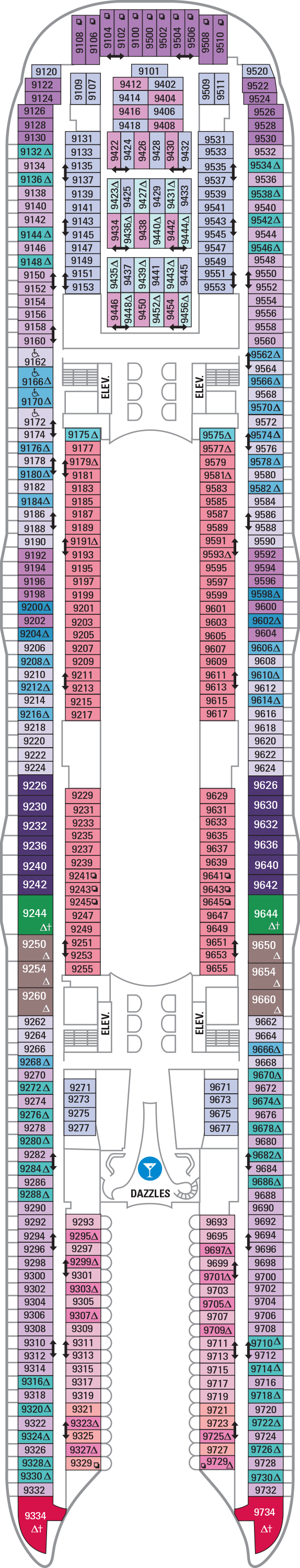 Deck 9 Symphony of the Seas Deck Plans Royal Caribbean