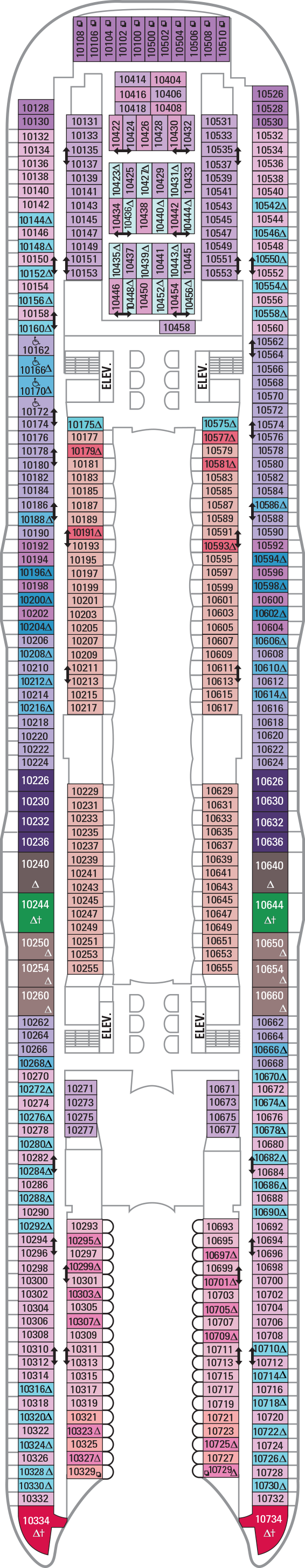 Deck 10 - Symphony of the Seas Deck Plans | Royal Caribbean Blog