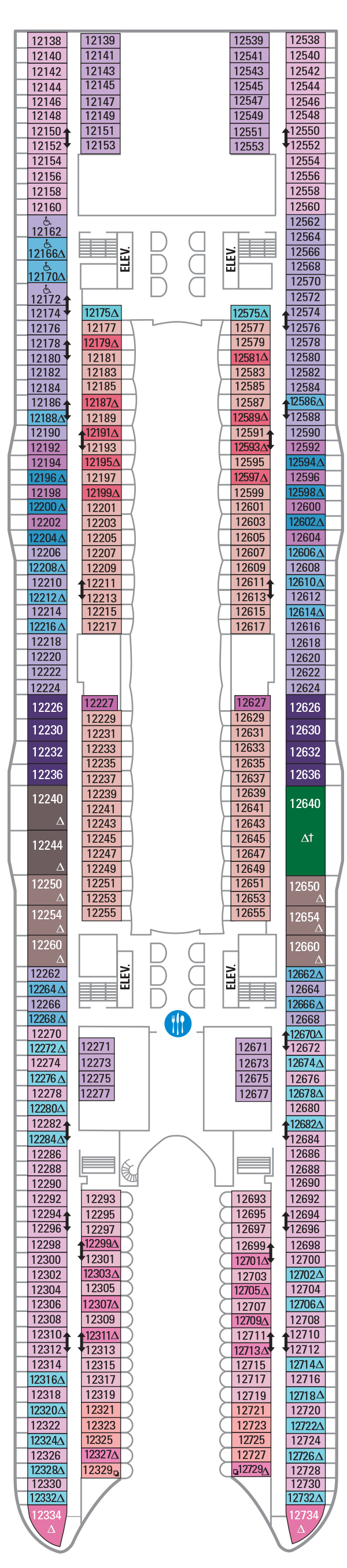 Deck 12 Symphony of the Seas Deck Plans Royal