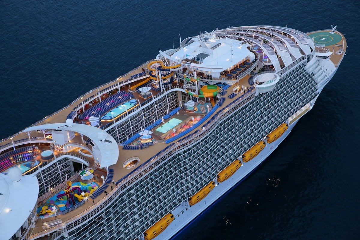 Aerial photos of Royal Caribbean's Harmony of the Seas 