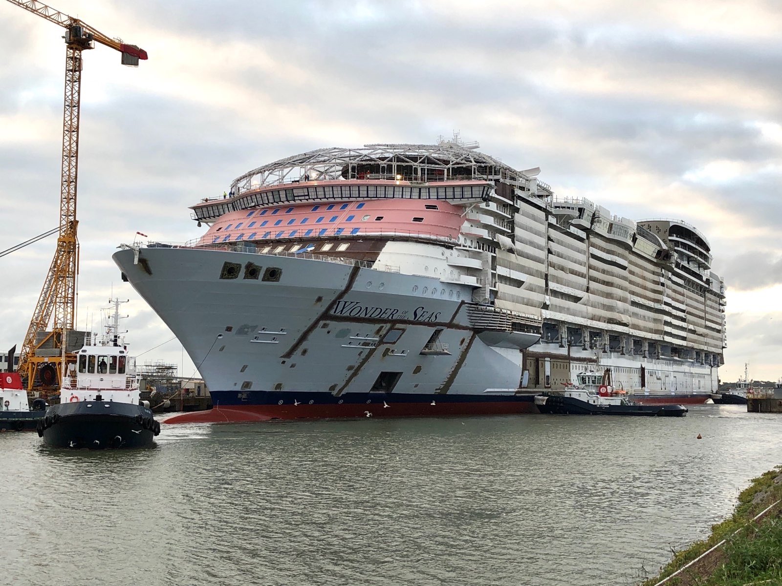 New Royal Caribbean ship floated out in France | Royal Caribbean Blog