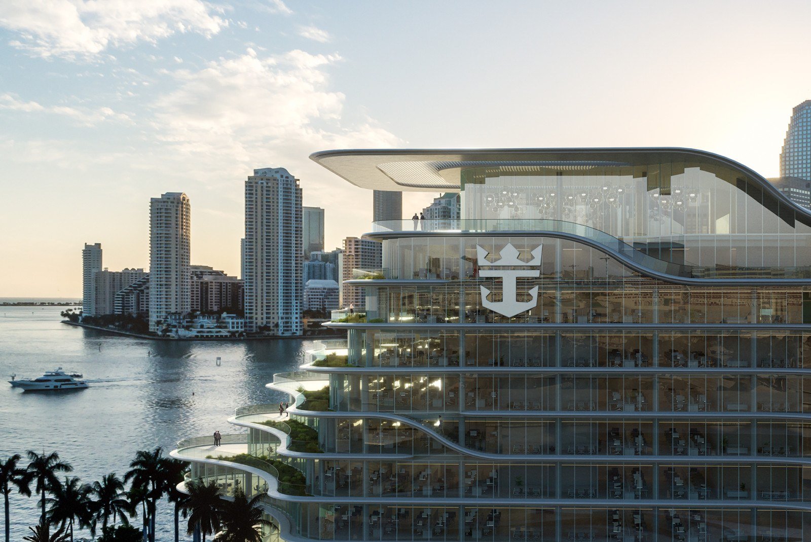 Royal Caribbean has paused construction on its new Miami headquarters