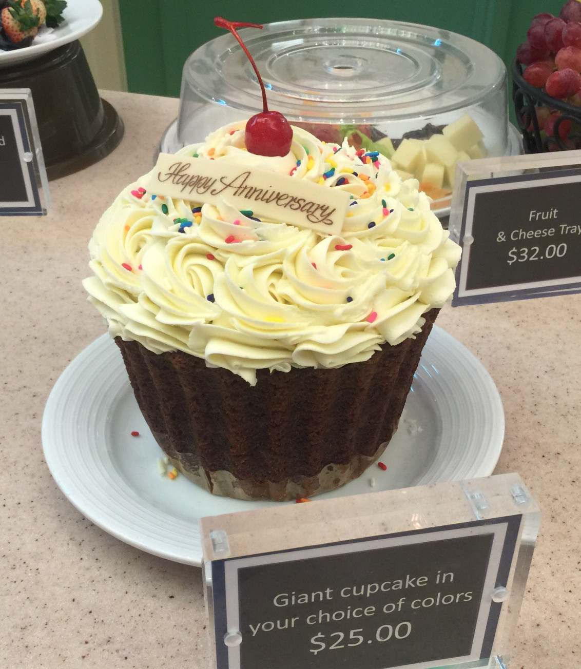 Spotted Giant cupcake for sale on Royal Caribbean's Freedom of the