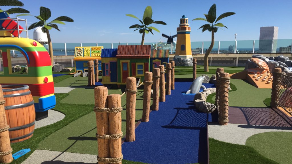 Royal Caribbean adding two story golf course to Adventure of the Seas