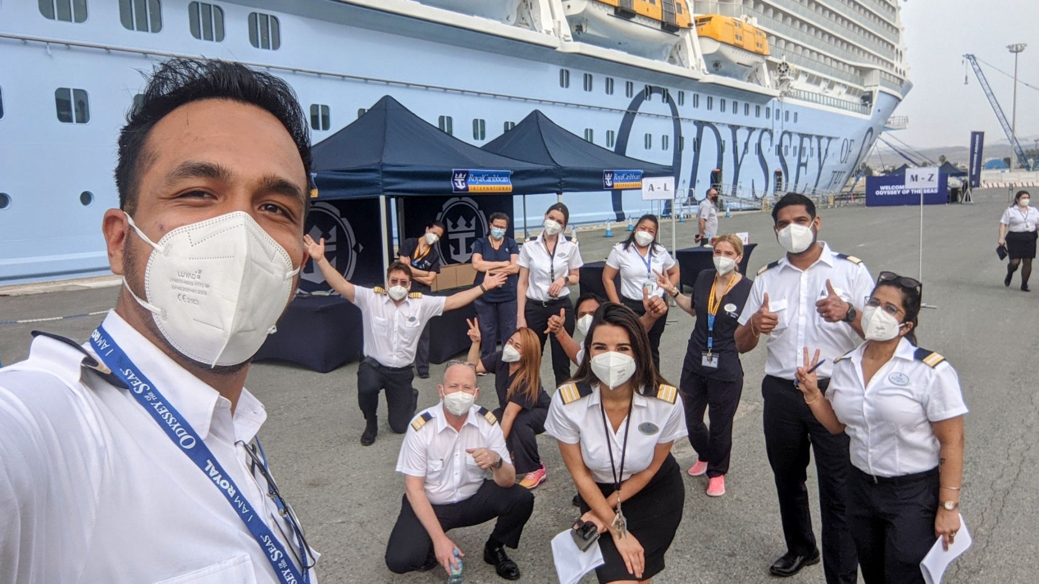 Royal Caribbean begins vaccinating crew members in Miami | Royal Caribbean Blog
