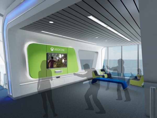 Quantum of the Seas’ connectivity makes it possible for one of the SeaPods in SeaPlex to become a live global video gaming suite where guests can enjoy Xbox Live and compete with other gamers worldwide.