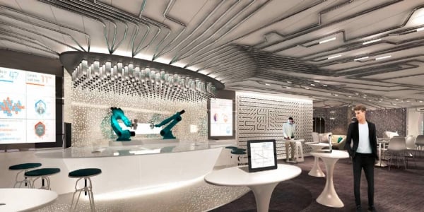 A brand new venue onboard Quantum of the Seas, Bionic Bar, is set to make waves with robots at center stage. Guests place orders via tablets and then have fun watching robotic bartenders hard at work mixing cocktails.