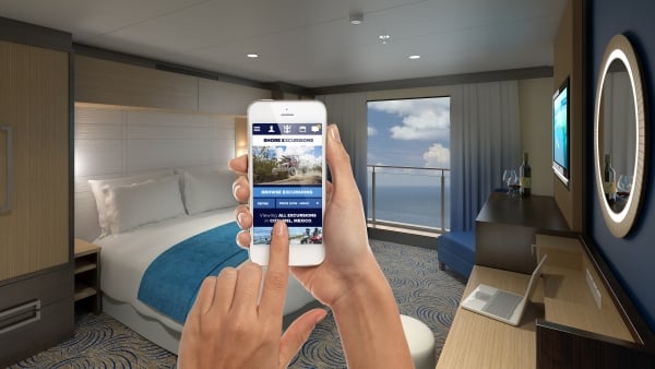 Royal iQ, available as a downloadable app and provided at freestanding iQ stations around the ship, allows guests to manage details during the cruise, includes a convenient calendar that provides at-a-glance views of their program, and keep in touch with one another and home via phone and text capabilities.