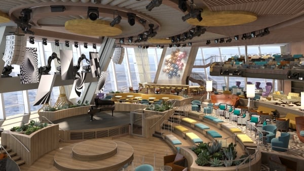 Robots drive another entertaining feature on Quantum of the Seas. Two70 is home to a playful and agile troupe of six Roboscreens that stage surprise performances during every cruise, creating scenes while soaring and twisting solo, or uniting as one.