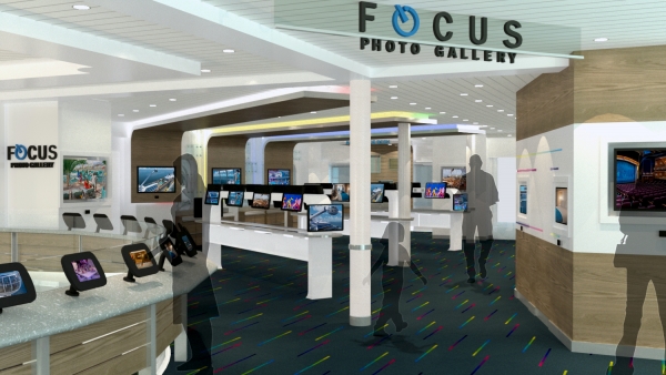Quantum of the Seas and Anthem of the Seas' guests can use their WOWbands in the Focus Photo Gallery to digitally access and print on-demand their professionally taken photographs, significantly reducing preprinted photo waste.