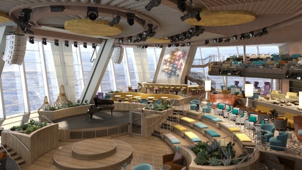 Robots drive another entertaining feature on Quantum of the Seas. Two70 is home to a playful and agile troupe of six Roboscreens that stage surprise performances during every cruise, creating scenes while soaring and twisting solo, or uniting as one.