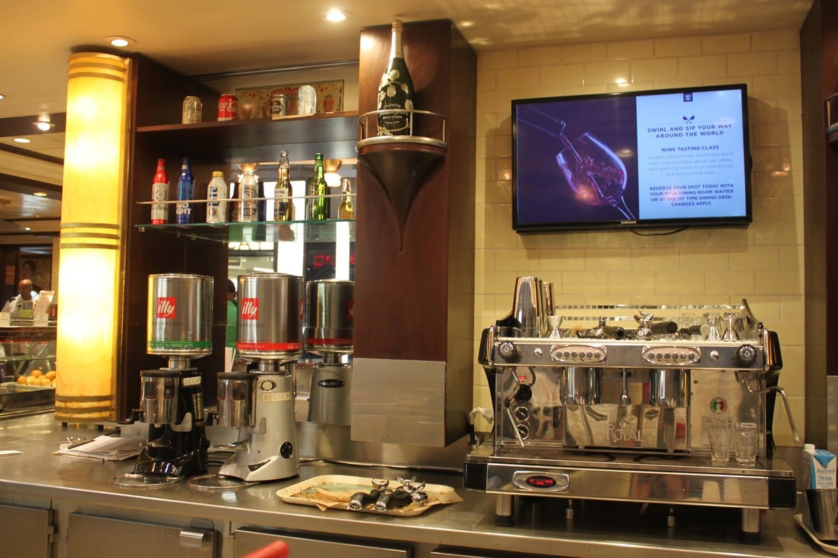 Cafe Promenade coffee menu on Navigator of the Seas | Royal Caribbean Blog