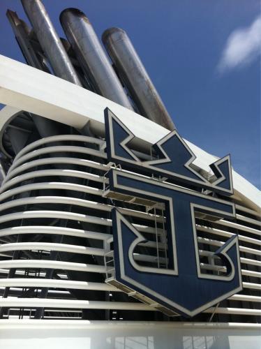 Photo of the Day: Oasis of the Seas Royal Caribbean smoke stack logo