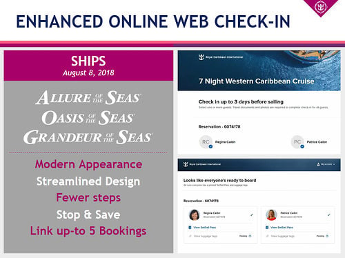 Royal Caribbean provides smart phone app and online check ...