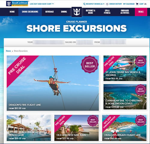 excursion booking website