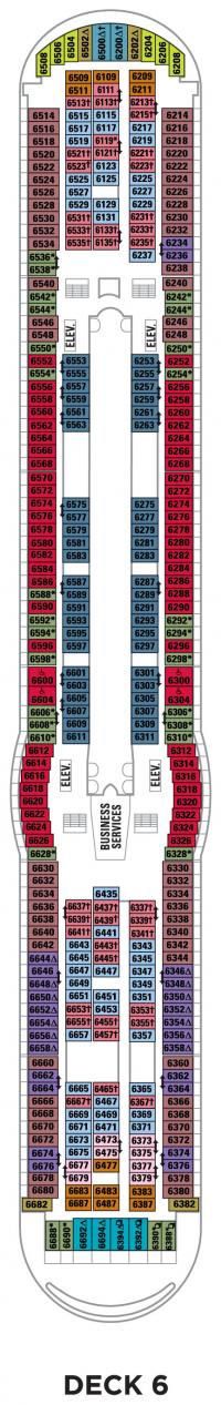 Deck 6 - Explorer of the Seas Deck Plans | Royal Caribbean Blog