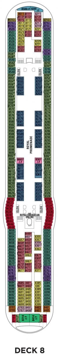 Deck 8 - Independence of the Seas Deck Plans | Royal Caribbean Blog