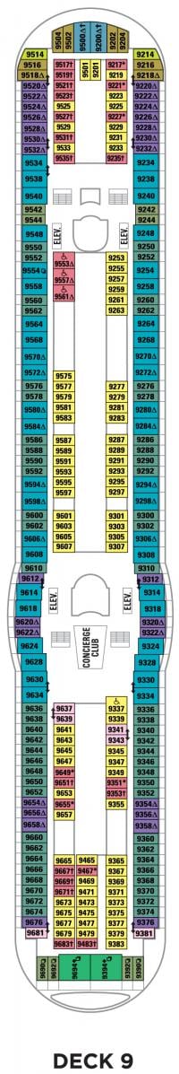 Deck 9 - Explorer of the Seas Deck Plans | Royal Caribbean Blog