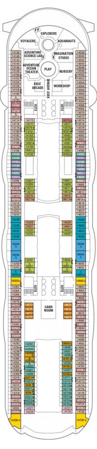 royal caribbean oasis of the seas deck plan 14