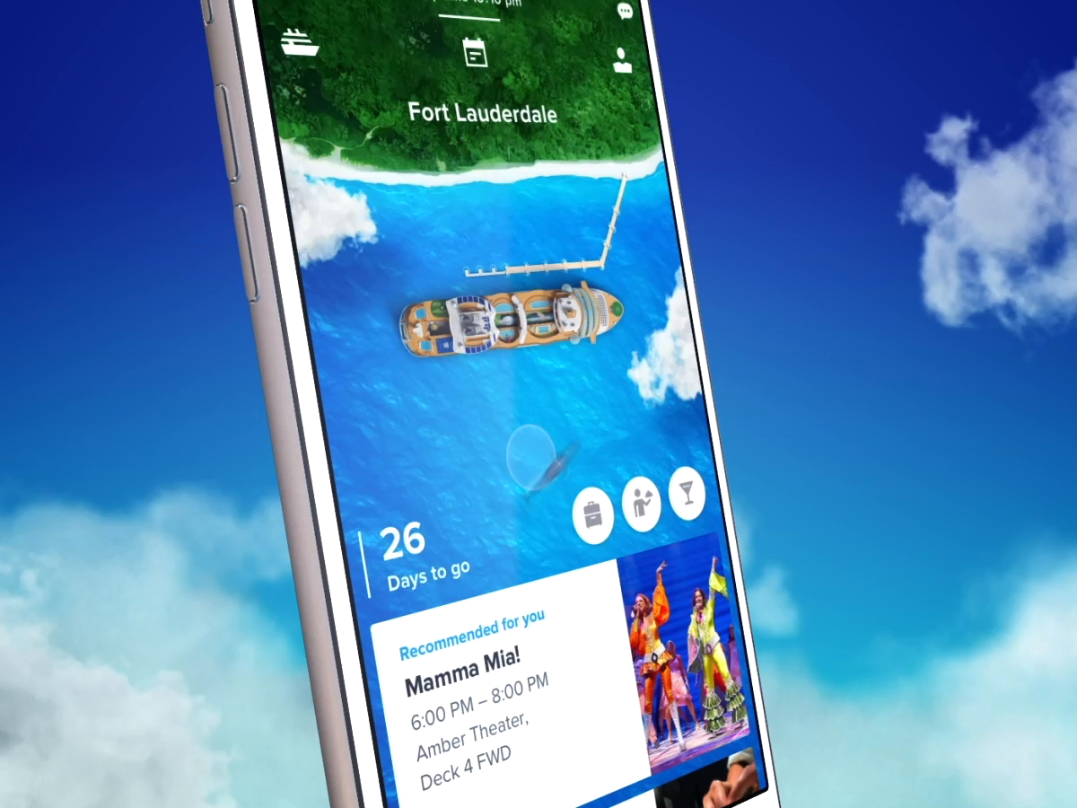 You can now book new cruises from the Royal Caribbean app while onboard