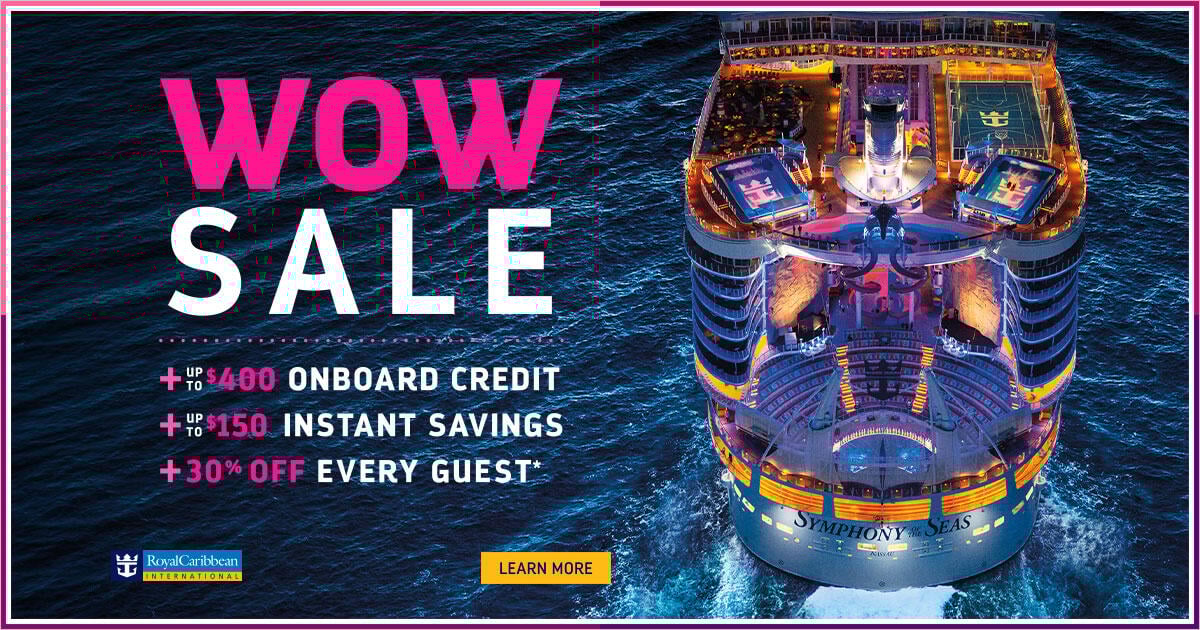 Royal Caribbean Wow sale offers discounts on cruise fare and precruise