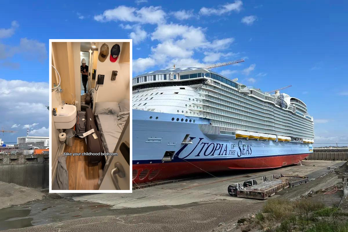 Have a look contained in the crew member cabins on Royal Caribbean’s latest mega ship
