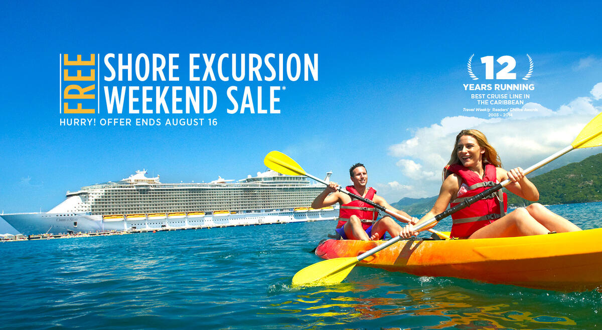 Royal Caribbean offering free shore excursions for cruises booked this