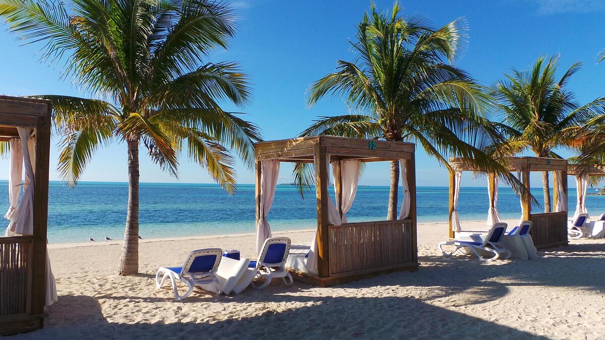 Perfect Day at CocoCay beach bed review Royal Caribbean Blog