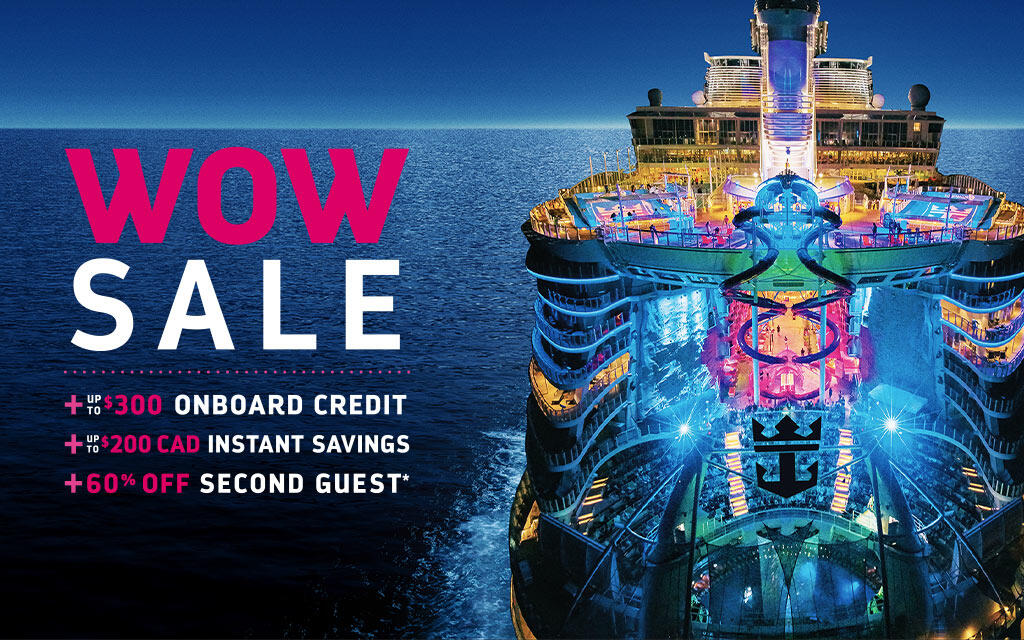 Royal Caribbean brings back WOW Sale with up to 300 onboard credit