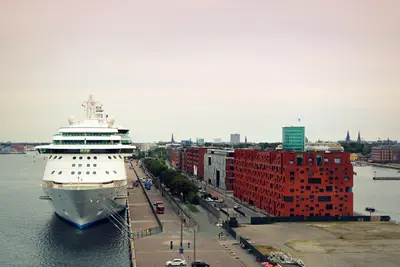 Royal Caribbean ship in Copenhagen, Denmark