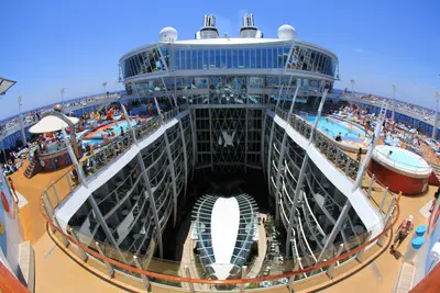 Pool deck wide angle