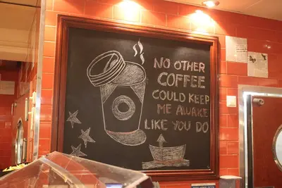 Funny coffee sign