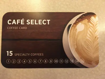 Cafe select card