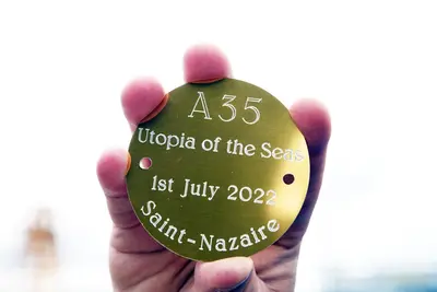 Utopia of the Seas keel laying