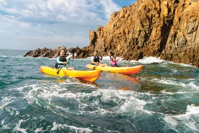 Kayaking near La Bufadora