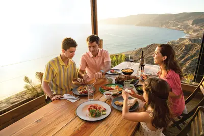 Family eating in Mexico