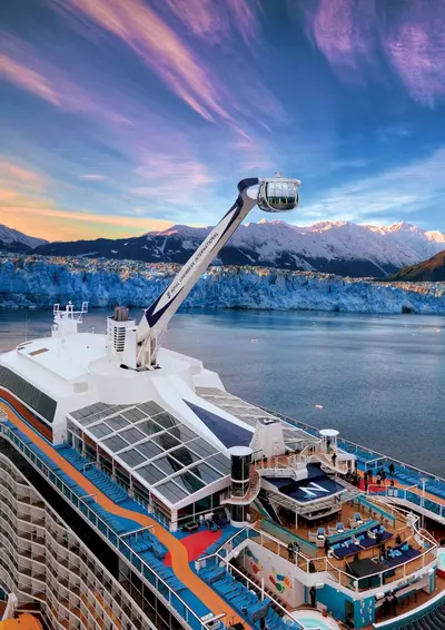 Alaska Glacier viewing from Quantum Class ship