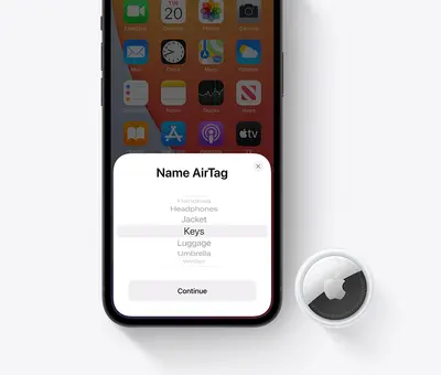 Connecting an AirTag