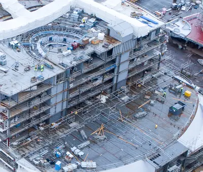 Icon of the Seas construction aerial photo from September 2022