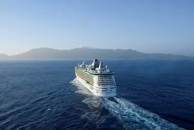 Freedom of the Seas sailing away