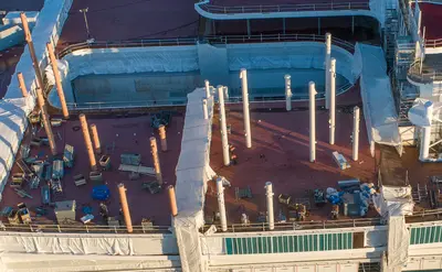 Icon of the Seas slide supports