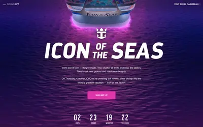 Icon of the Seas website 