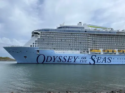 Odyssey of the Seas arriving in Port Canaveral
