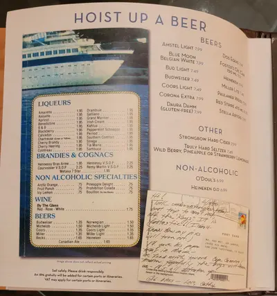 Hoist up a beer drink menu