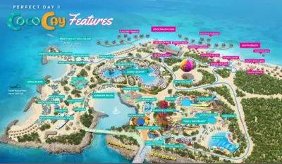 CocoCay features map