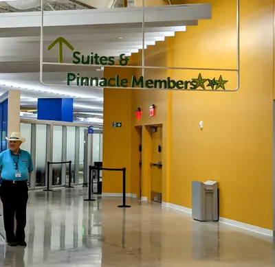 Suites entrance at Galveston terminal