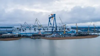 Icon of the Seas construction aerial photo from October 2022