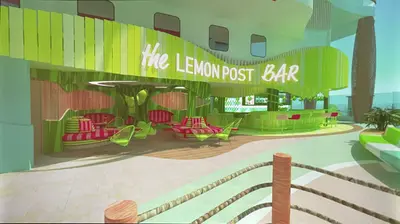 Lemon Post Bar concept art
