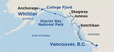 Princess Alaska itinerrary